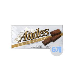 앤디스 밀크 초콜릿 띤 초콜릿 132g x 6개입