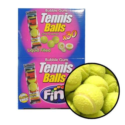 피니 테니스볼 모양 껌 20gx30ea 8곽 1박스